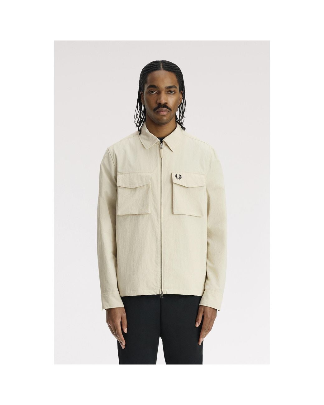 Fred Perry Natural Overshirt for men