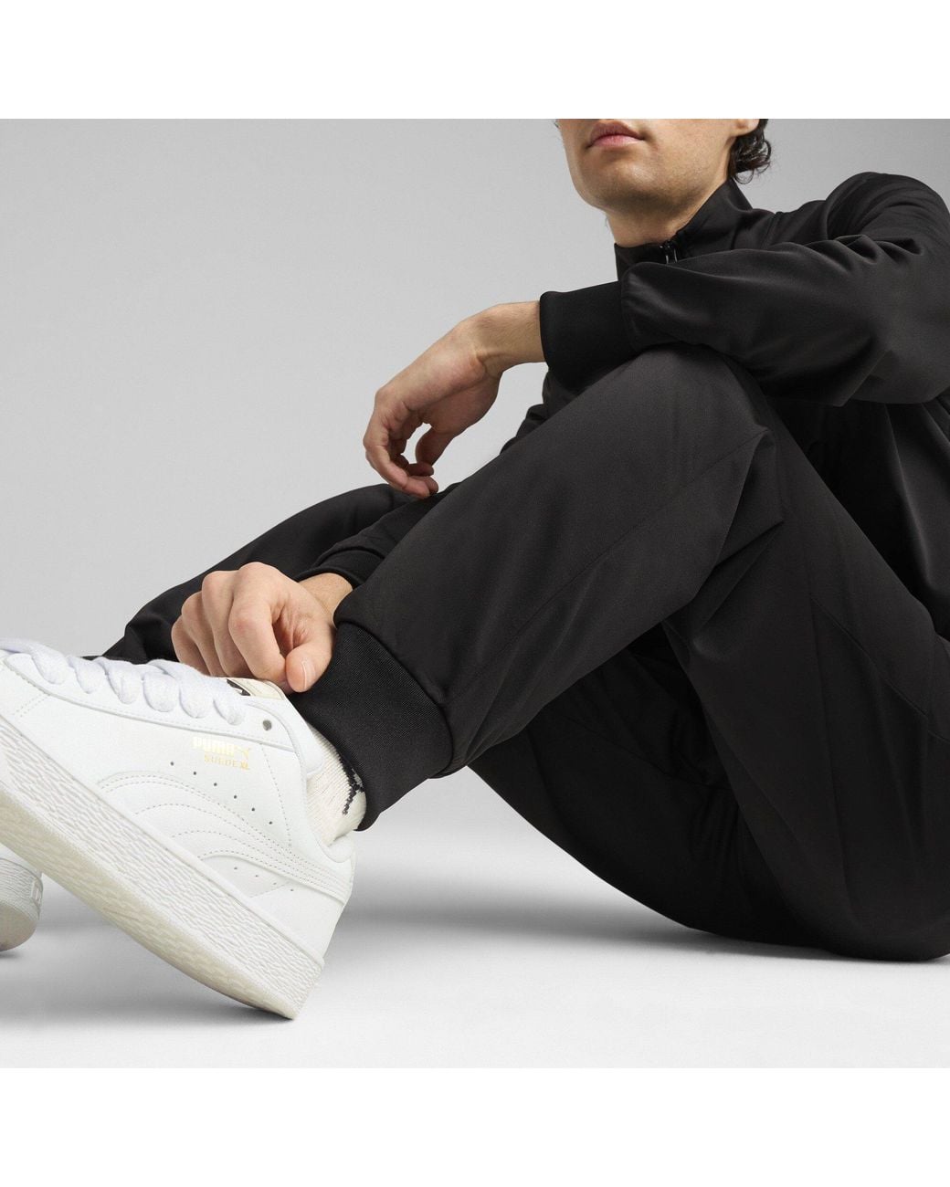 PUMA Black Ess Poly Suit Cl Tracksuit for men