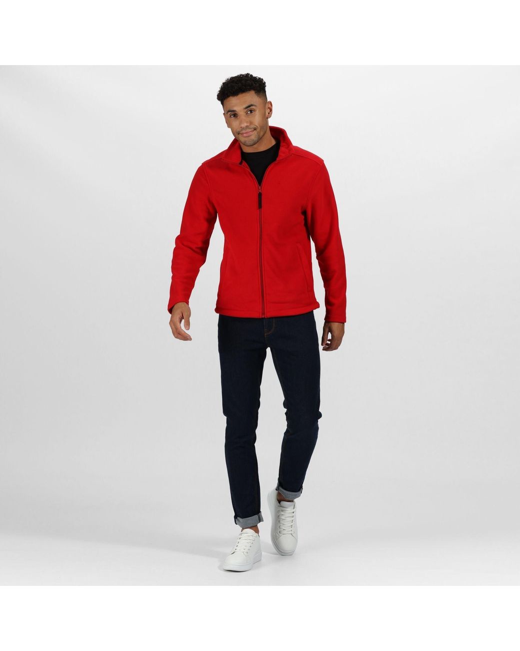 Regatta Red Micro Full-Zip Fleece for men