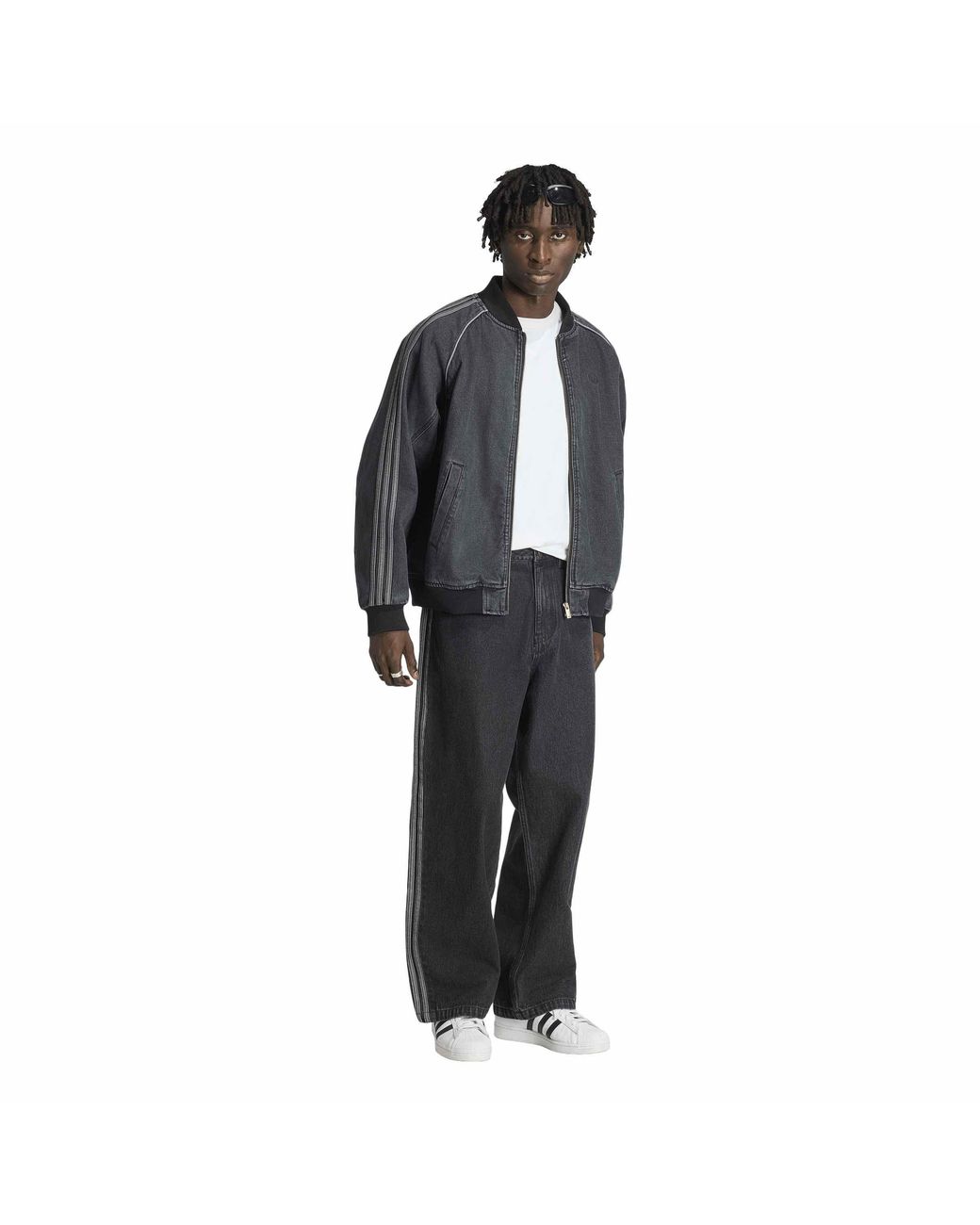 Adidas Originals Gray Adi Og Denim Jeans M Sn64 for men