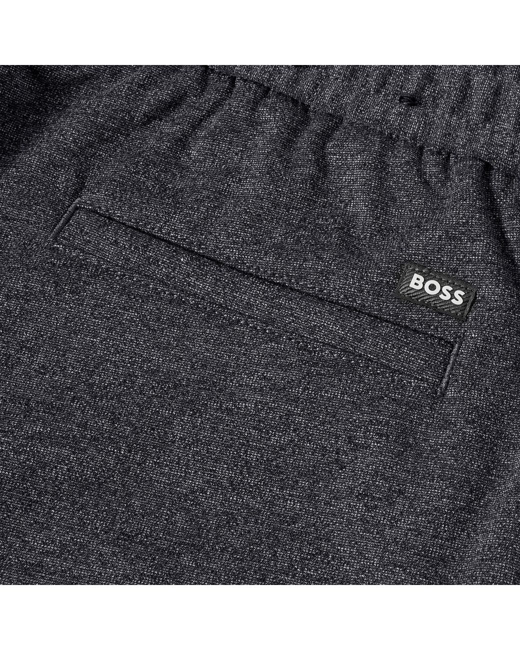 Boss Gray Kane-Ds Straight Leg Trousers for men
