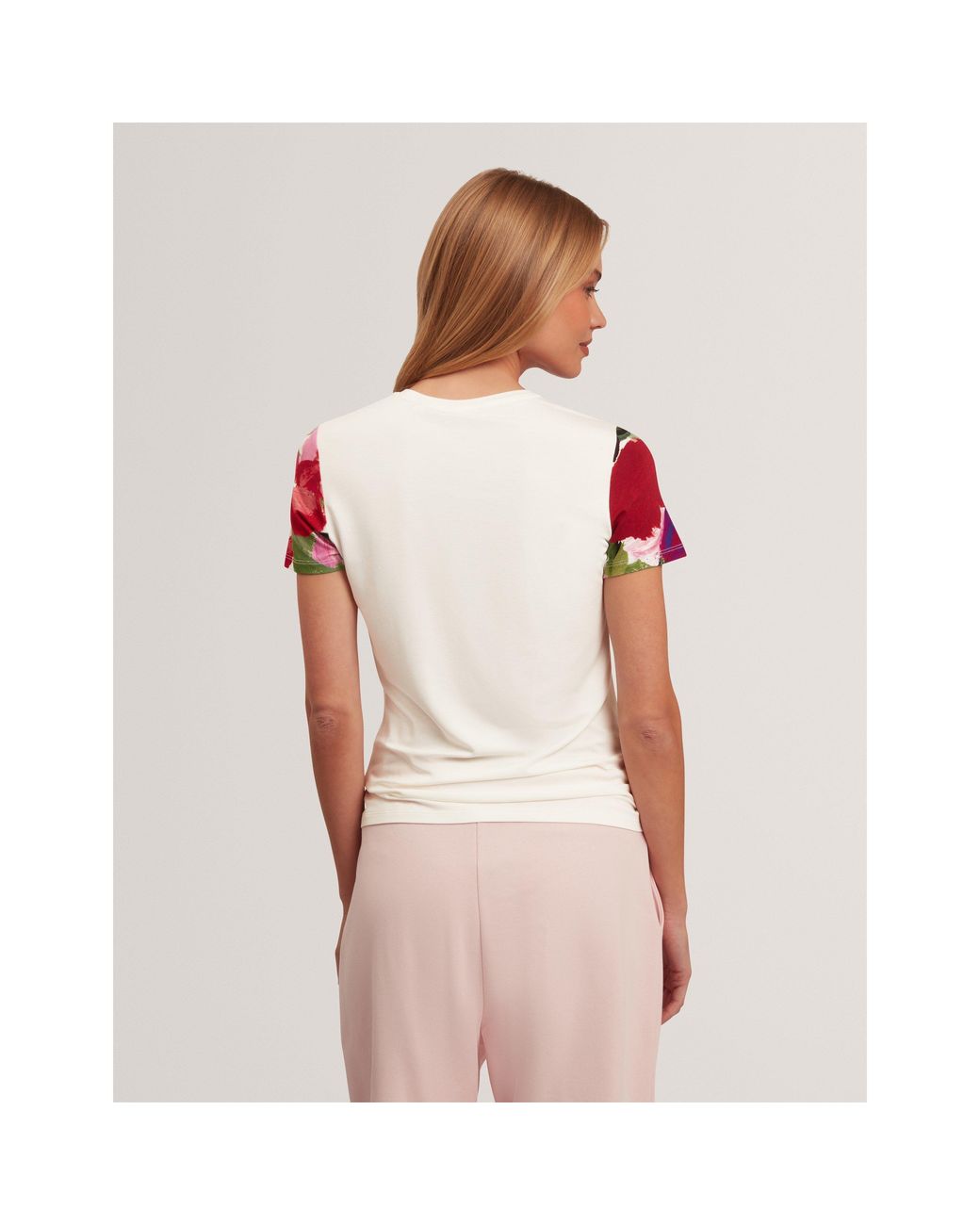 Ted Baker Pink Ted Printed Tee Ld71