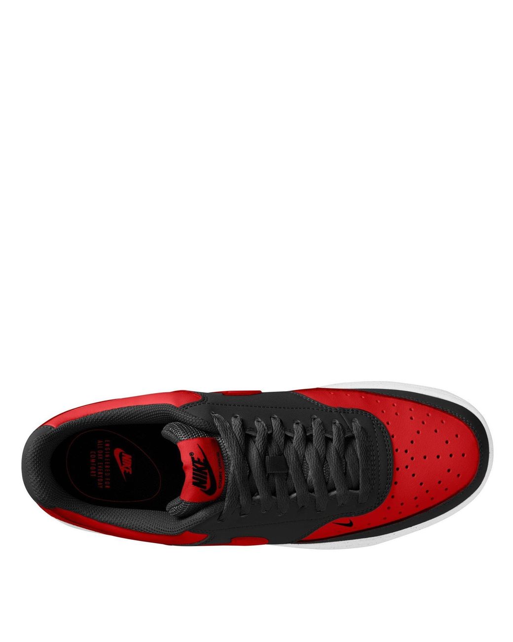Nike Red Court Vision Low Trainers for men