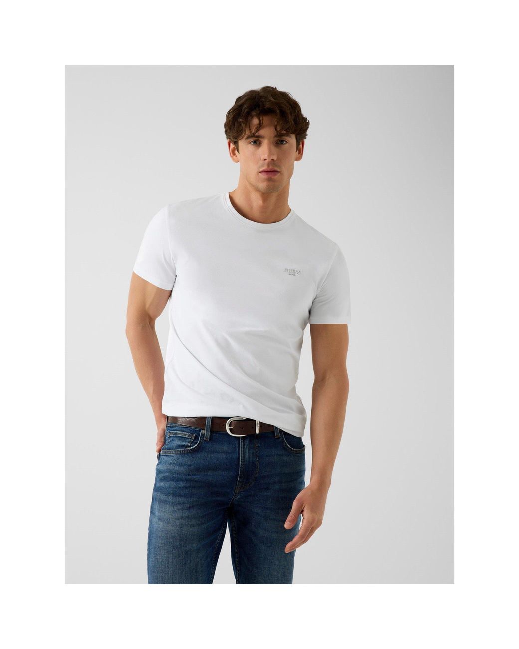 Guess White X Slim Fit T-Shirt for men