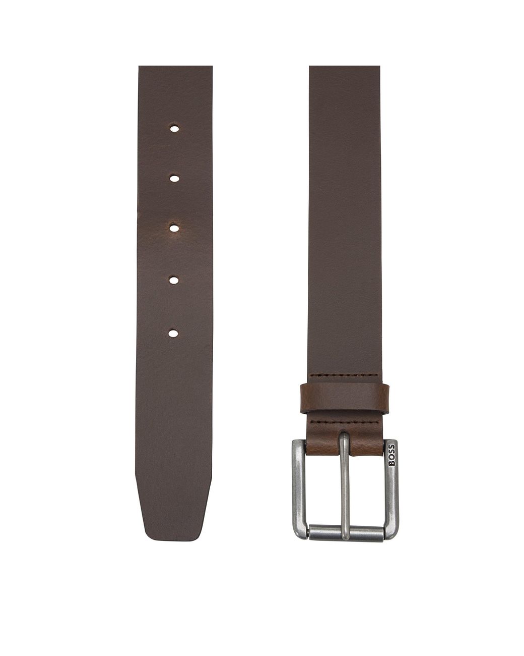 Boss Brown Joris Leather Belt for men