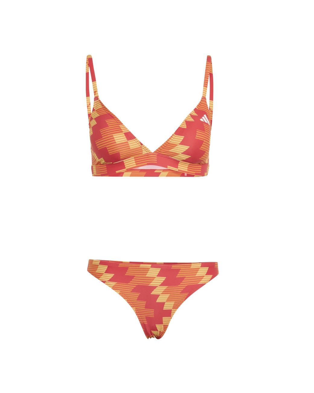 Adidas Red Two Piece Swimsuit