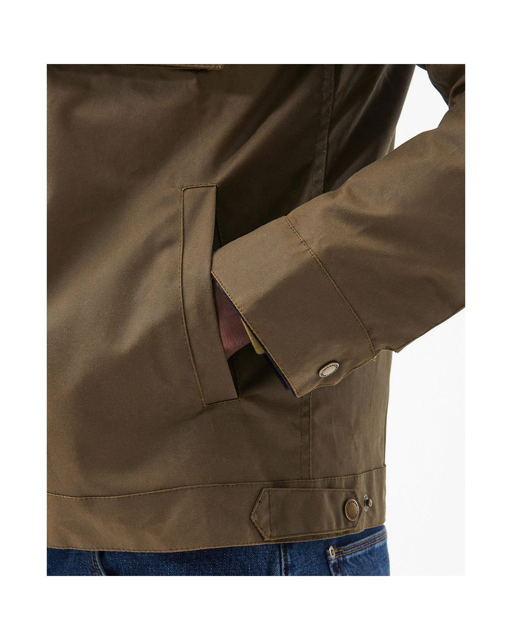 Barbour Green Steve Mcqueen Workers Tailored-Fit Wax Jacket for men