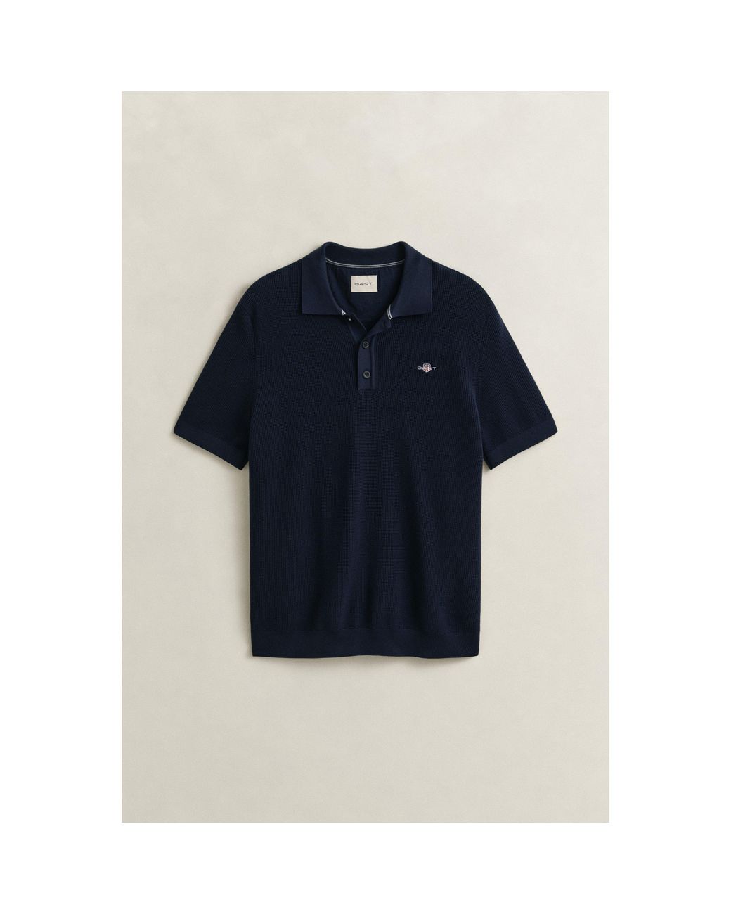 Gant Blue Short Sleeve Polo Shirt for men