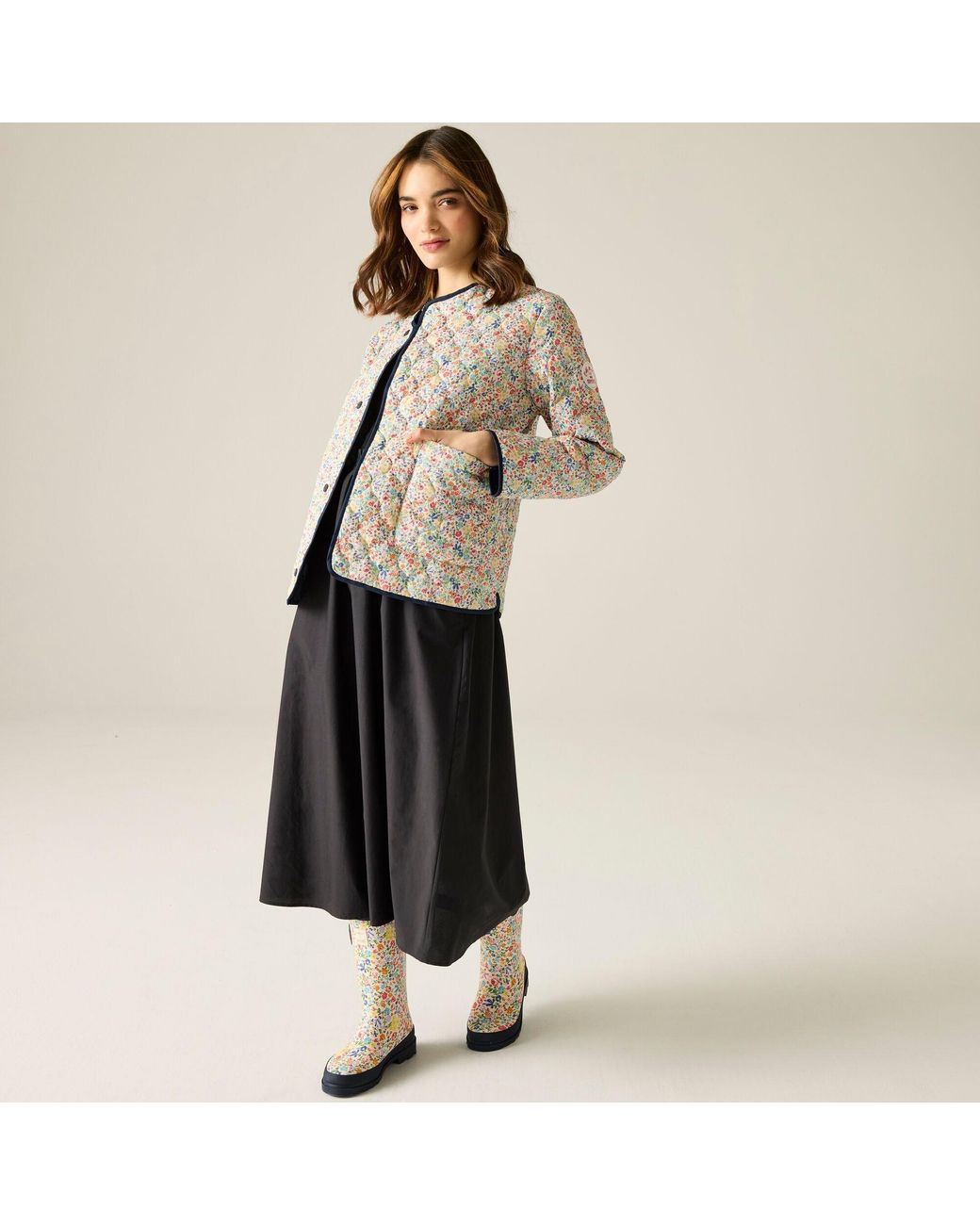 Regatta Natural Cath Kidston Lightweight Quilted Jacket