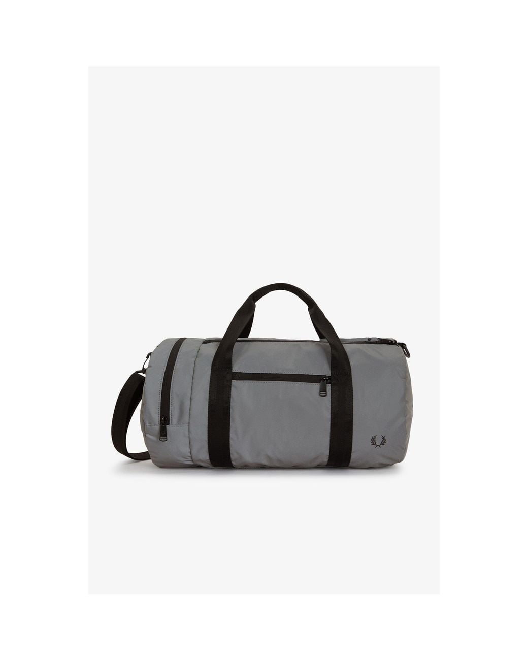 Fred Perry Black Classic Barrel Bag for men