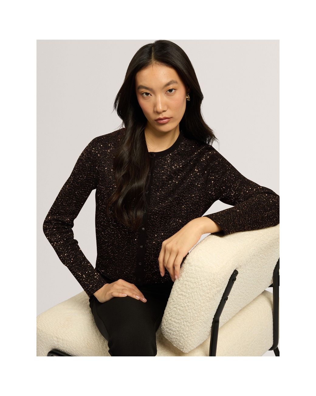 Ted Baker Black Ted Sequin Cardigan Ld64