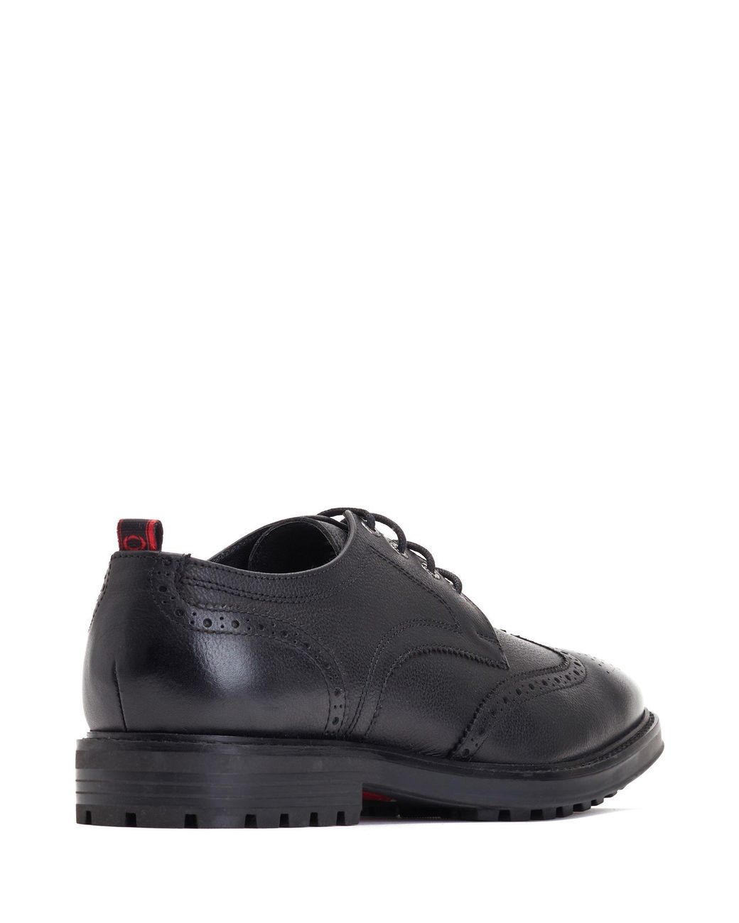 Base London Black Yukon Grain Derby Shoes for men