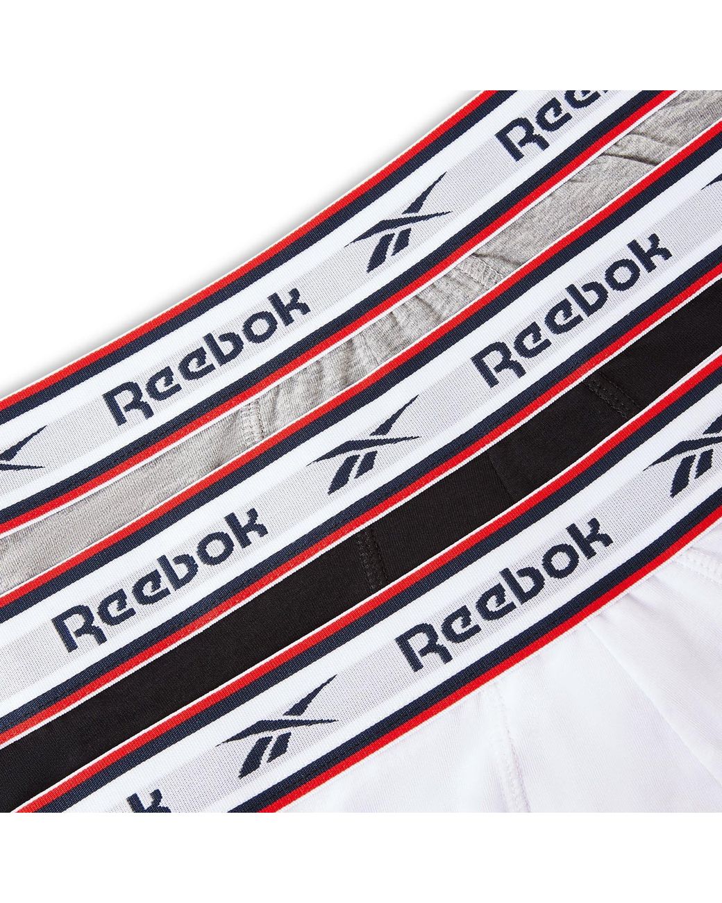 Reebok White 3 Pack Boxer Shorts Barlow for men
