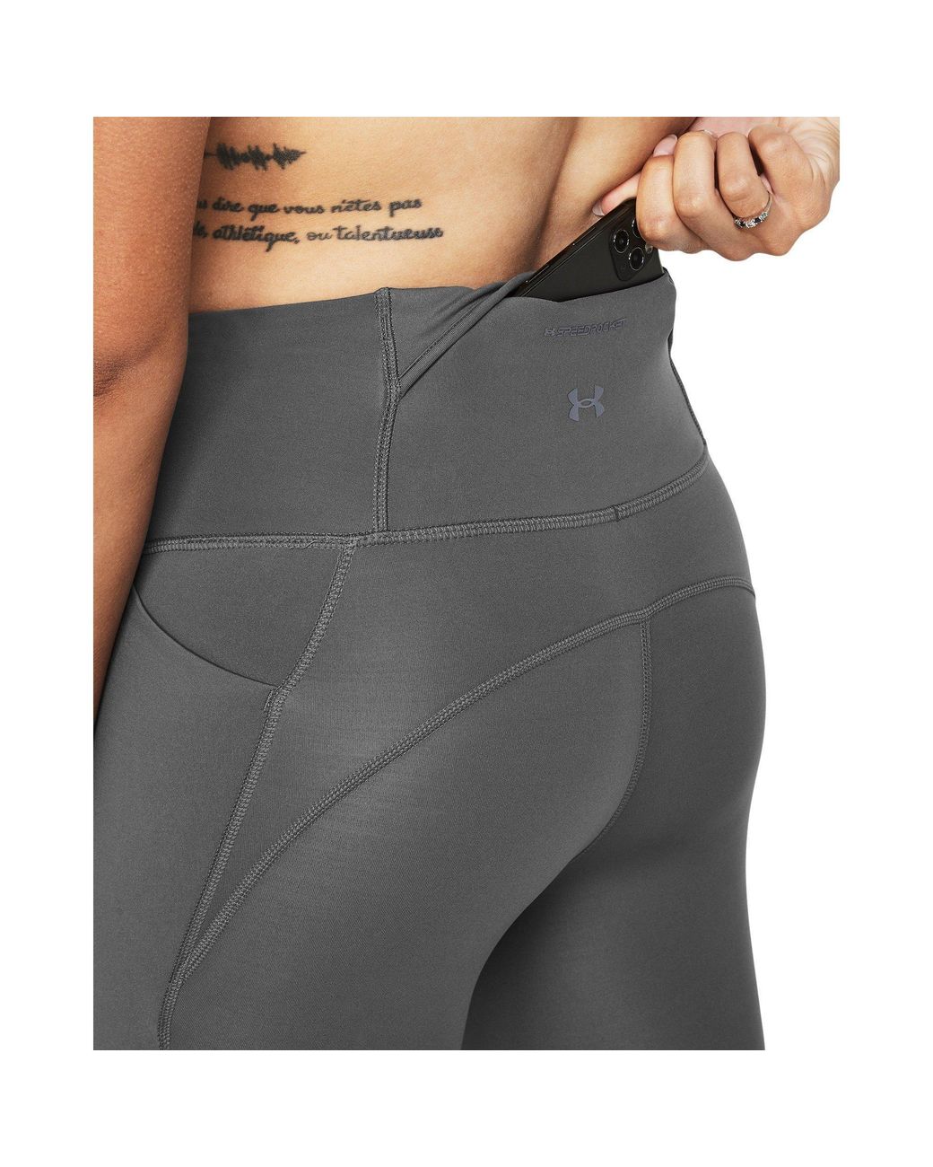 Under Armour Gray Launch Elite Performance Running Tights
