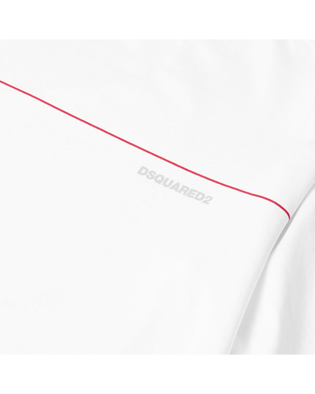 DSquared² White Dsq Line Oversized T-Shirt for men