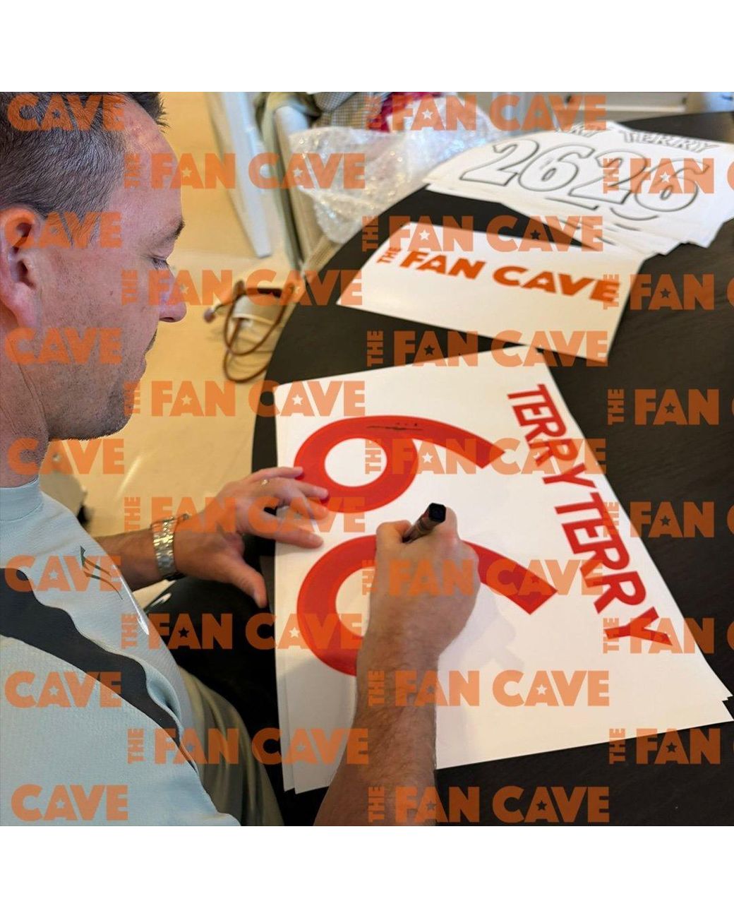 The Fan Cave White John Terry Signed England Shirt Elite Frame