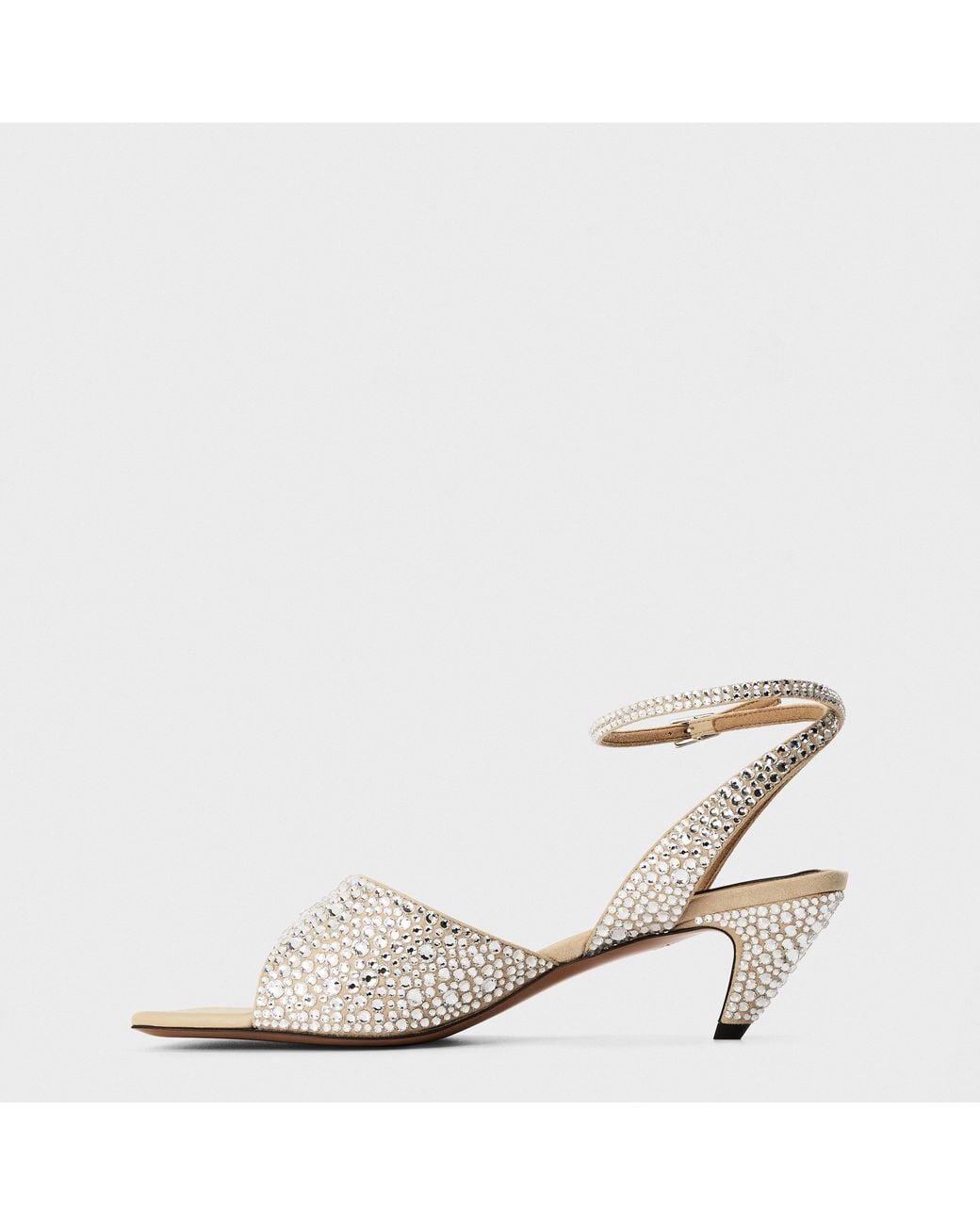 Stella McCartney Metallic Heeled Sandals