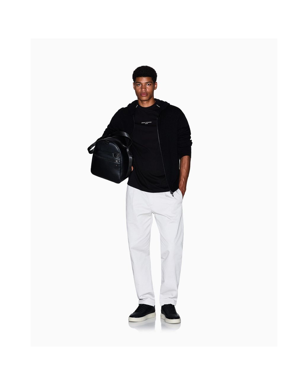 ARMANI EXCHANGE Black T-Shirt for men