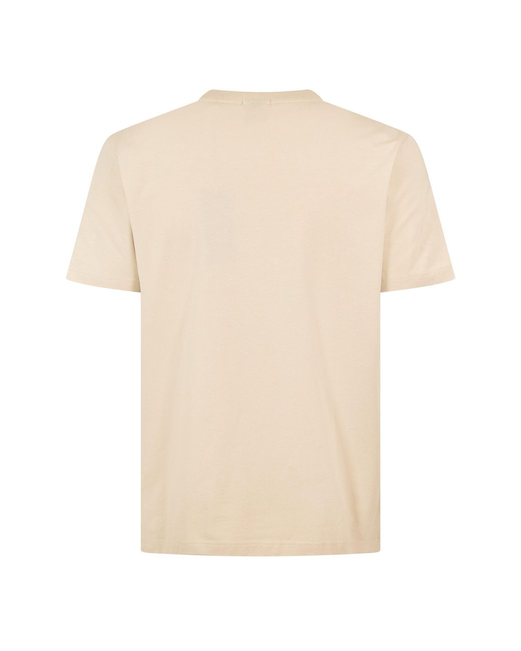 Boss Natural T-Shirt With Logo Design Stretch Cotton for men