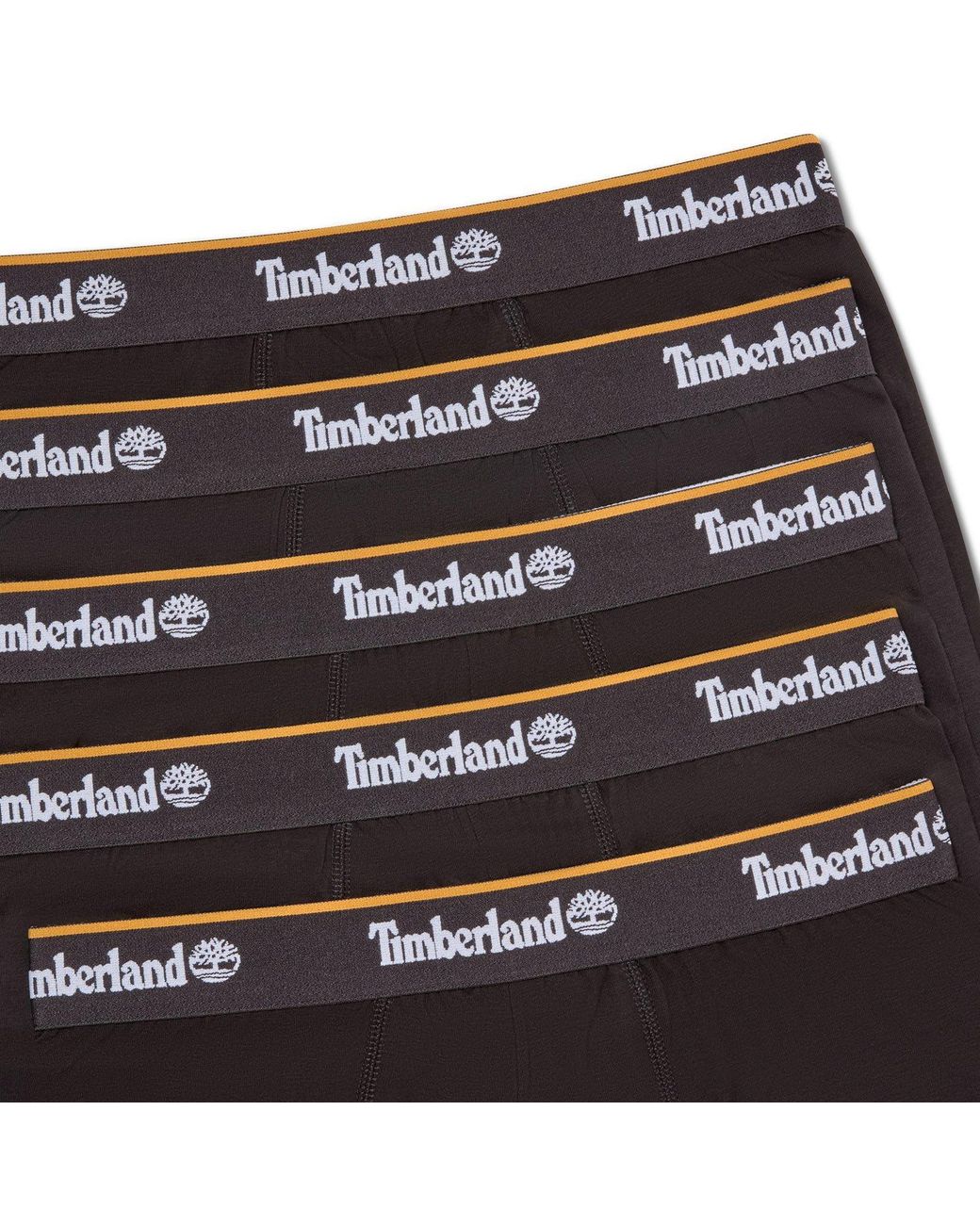 Timberland Black 5 Pack Trunks Bass for men