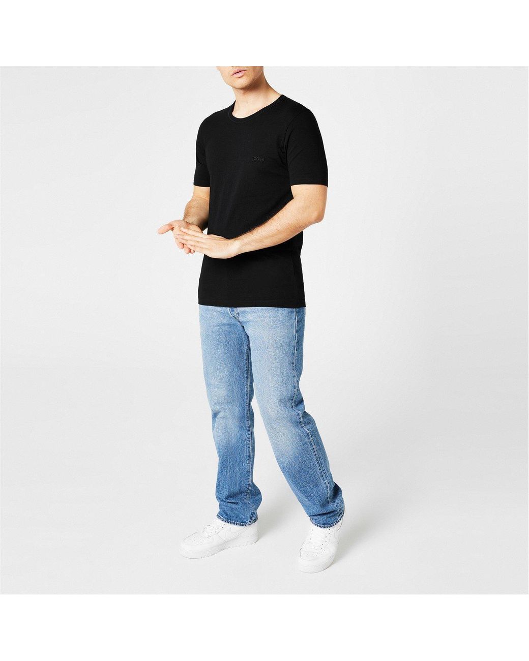 Boss Black Bodywear 3 Pack Premium Cotton T-Shirts for men