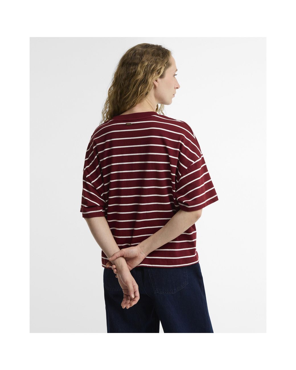 Barbour Red Ambleside Timeless Classics Cotton Long-Sleeve T-Shirt