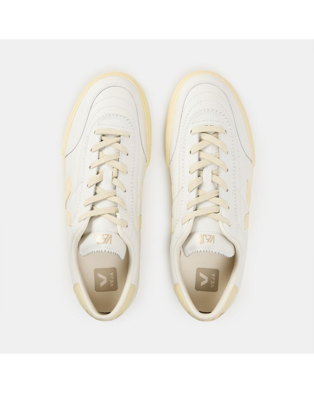 Veja White Pnnka Leather Court Trainers
