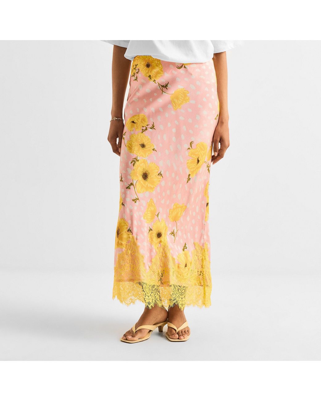 Never Fully Dressed Yellow Midi Skirt