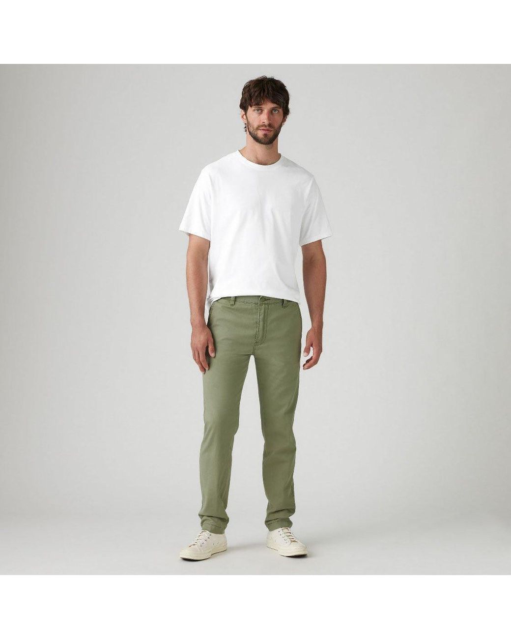 Levi's Green Levi's Karla Textured Slim Chinos for men