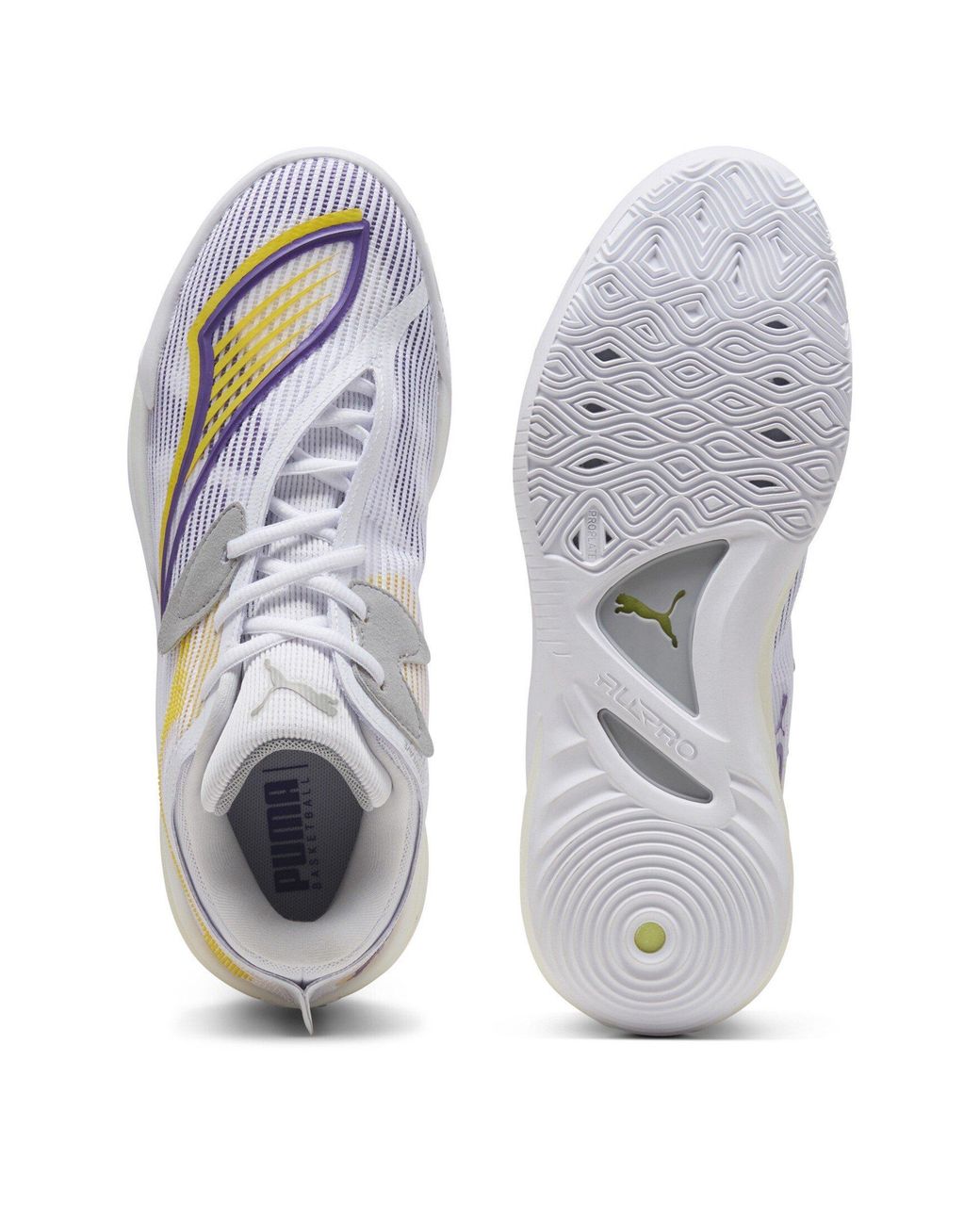 PUMA White All-Pro Nitro 2 Basketball Trainers for men
