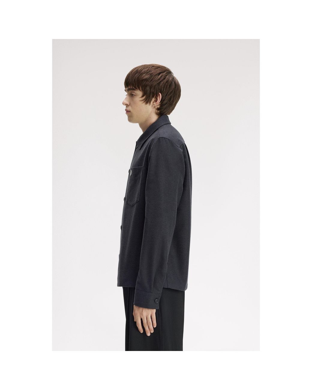 Fred Perry Blue Fred Cotton Overshirt for men