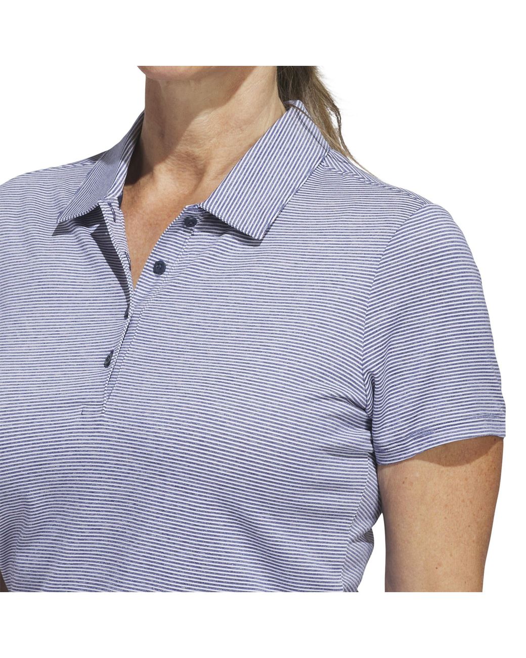 Adidas Blue Ottoman Short Sleeve Polo Shirt