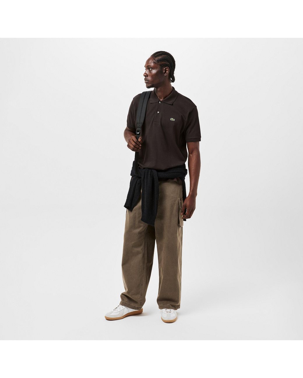 Lacoste Black Classic Short Sleeve Polo Shirt for men
