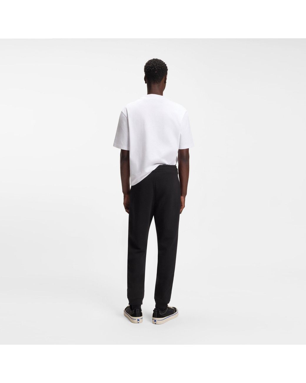HUGO Black Bodywear Cotton-Terry Tracksuit Bottoms for men