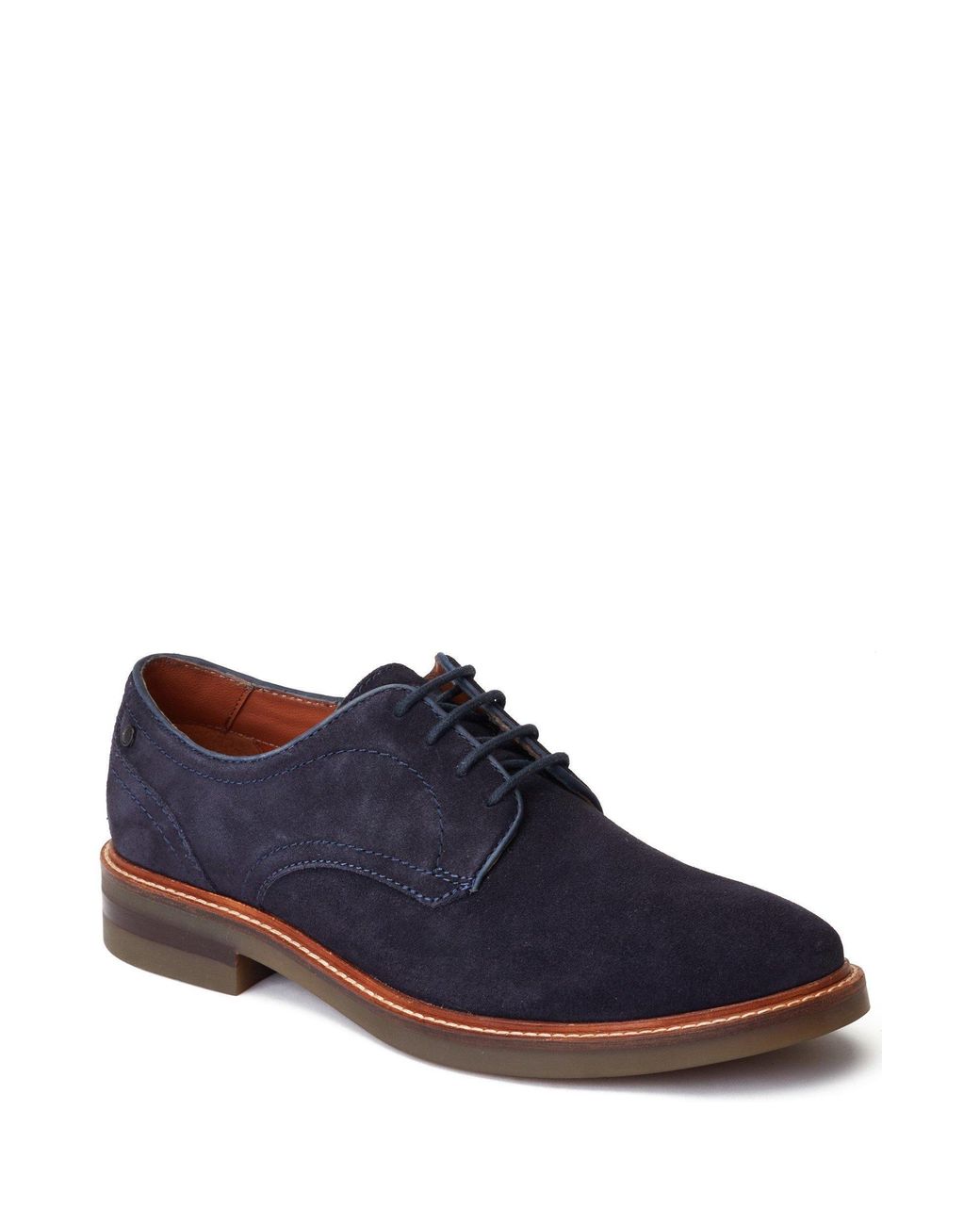 Base London Blue Mawley Derby Shoe for men