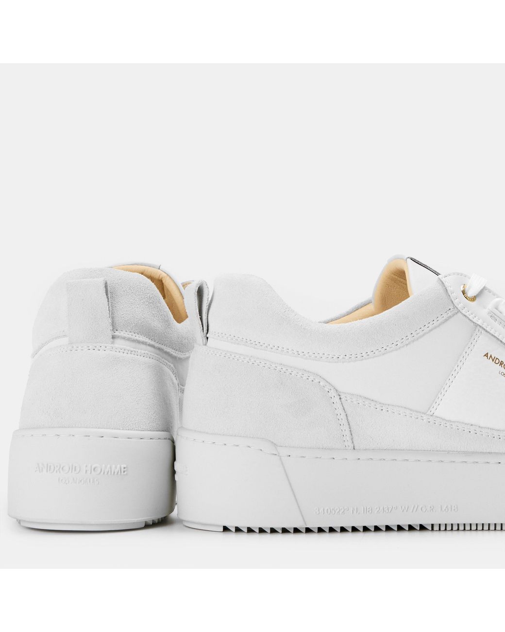 Android Homme White Point Dume Low-Top Trainers for men