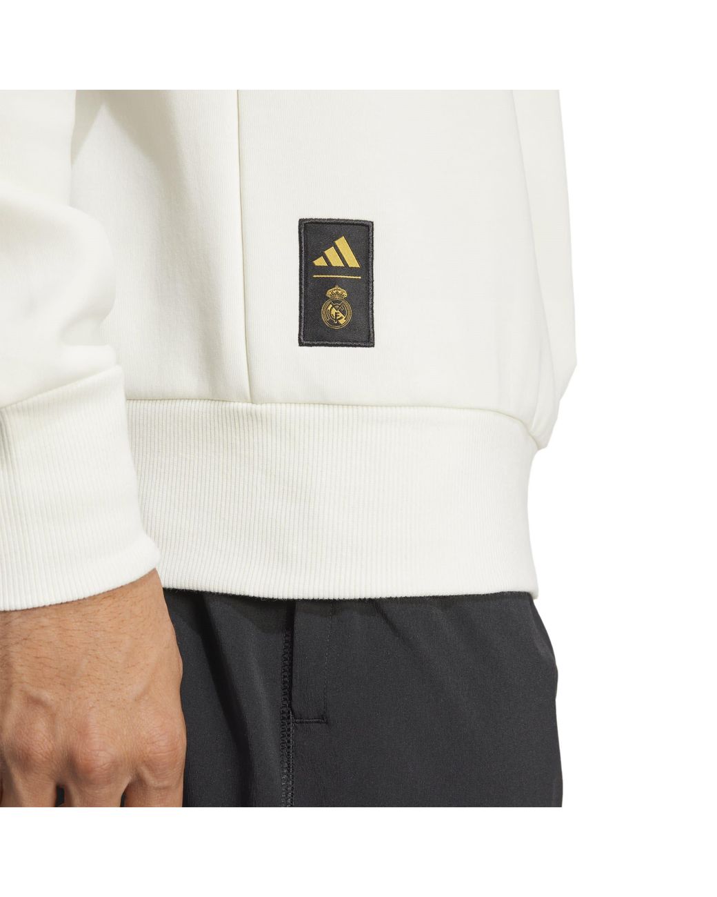 Adidas White Real Madrid Hoodie 2025 2026 for men