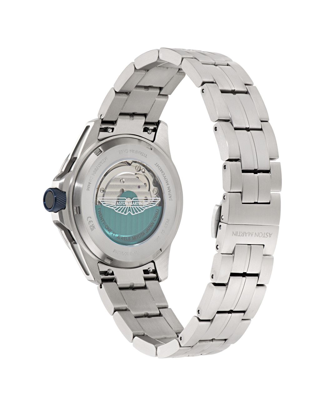 Aston Martin Blue Automatic Watch Box Set Sn62 for men