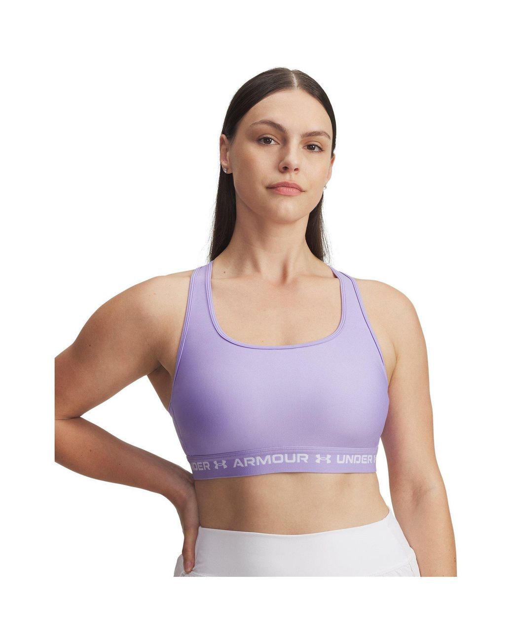 Under Armour Purple Crossbodyack Medium Impact Sports Bra