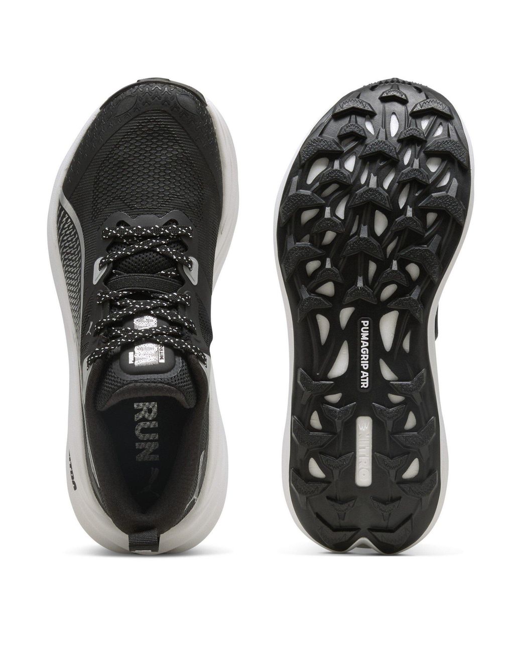 PUMA Black Voyage Nitro 4 Off Road Trail Running Shoes