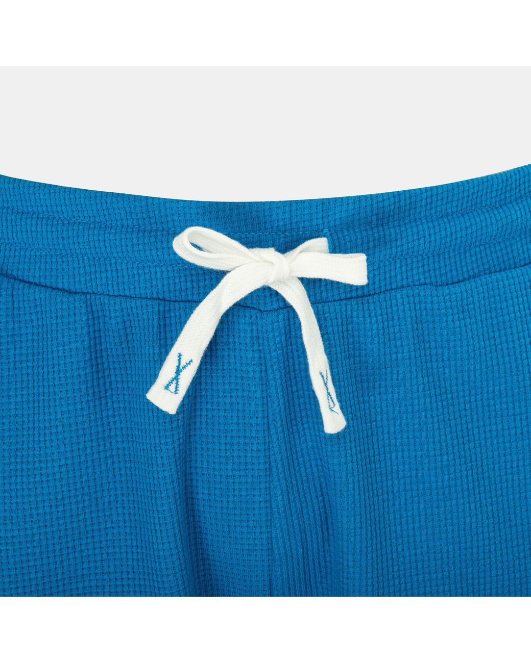 Fabric Blue Waffle Shorts for men