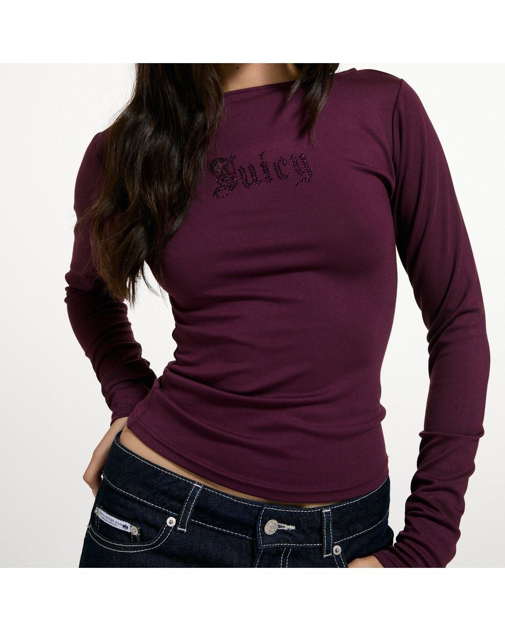 Juicy Couture Purple Mia Long-Sleeve T-Shirt