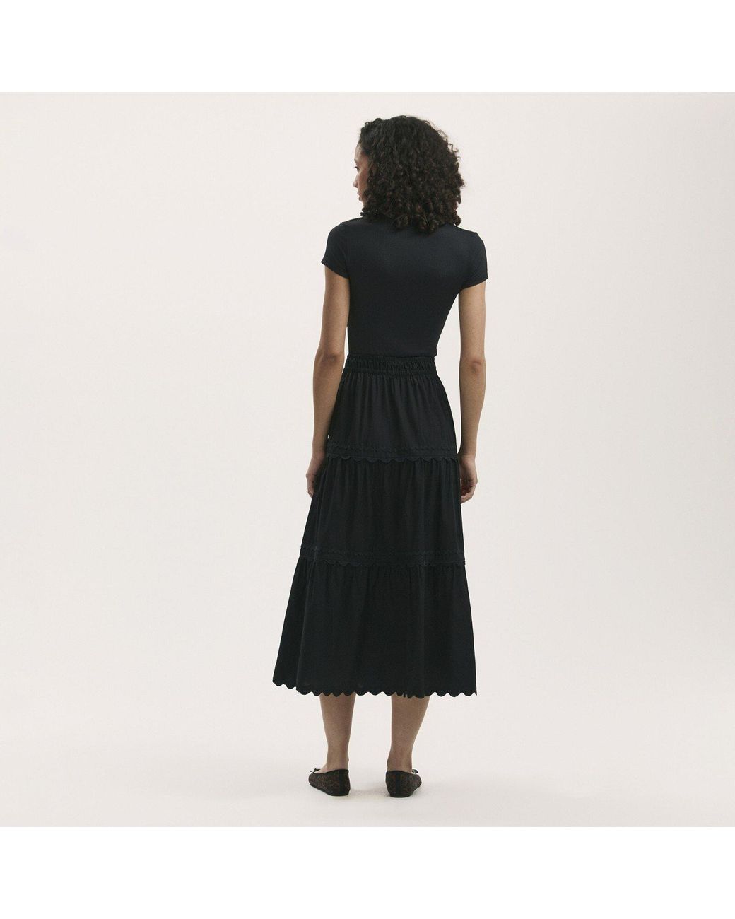 Finery London Black Paula Maxi Skirt