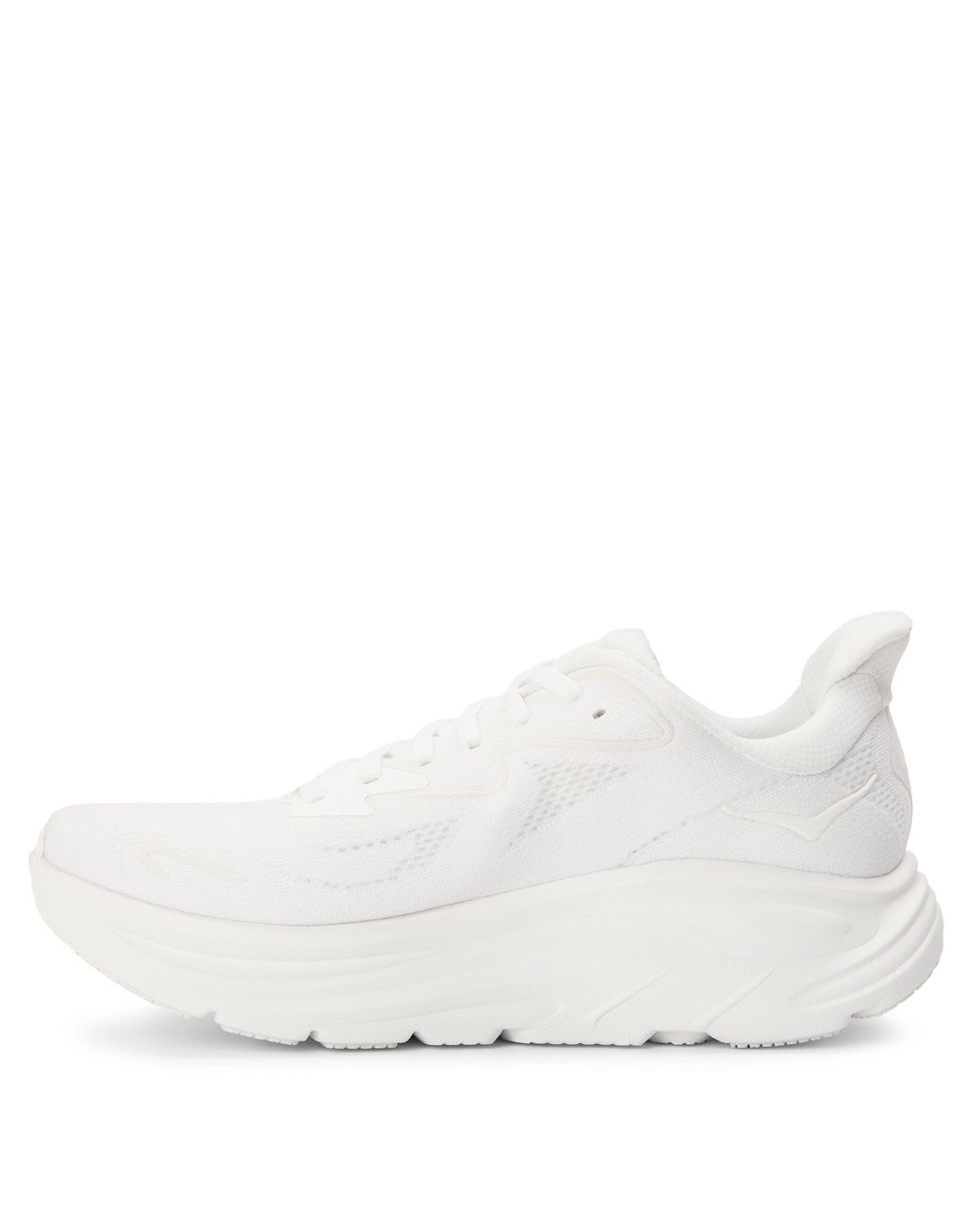 Hoka One One White Clifton 10 Everyday Neutral Road Running Shoes
