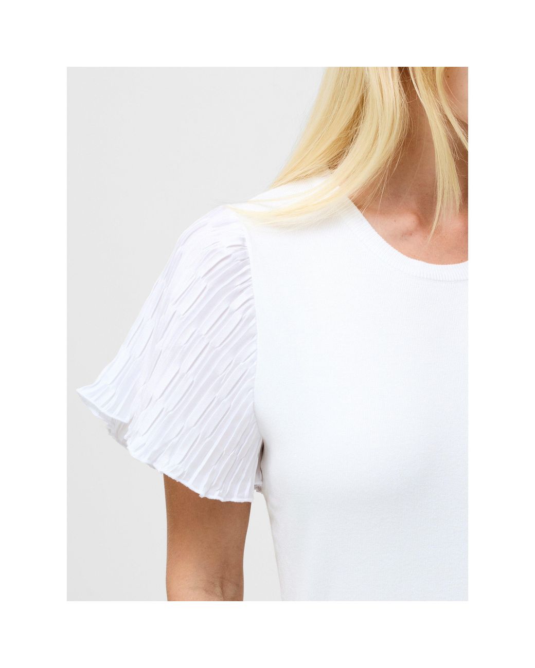 French Connection White Krista Regular Fit T-Shirt