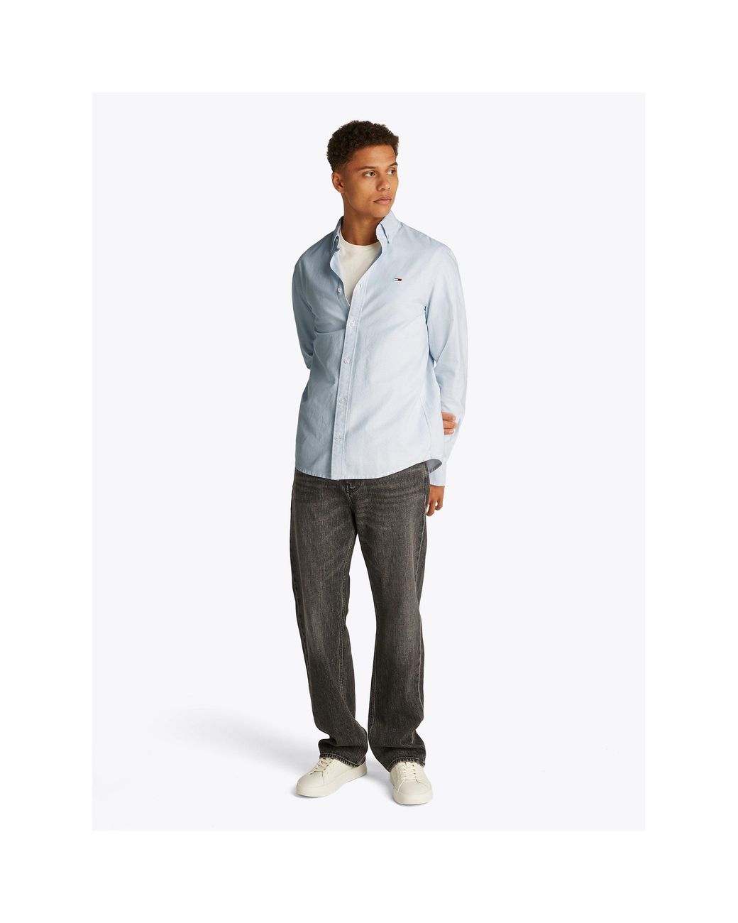 Tommy Hilfiger Blue Long Sleeve Oxford Shirt for men