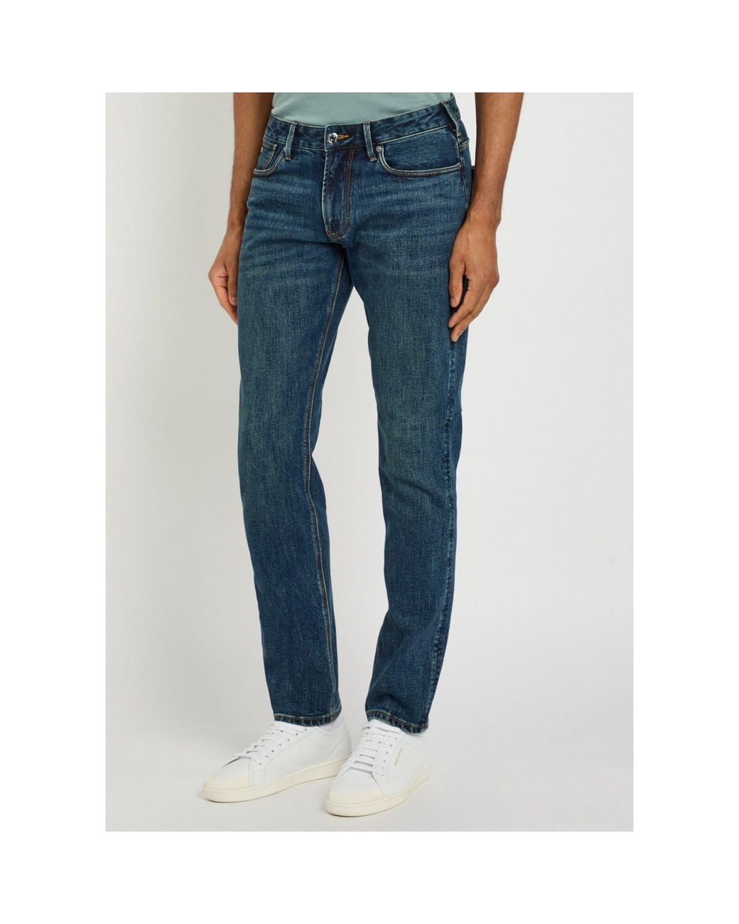 Emporio Armani Blue J06 Slim-Fit Jeans for men