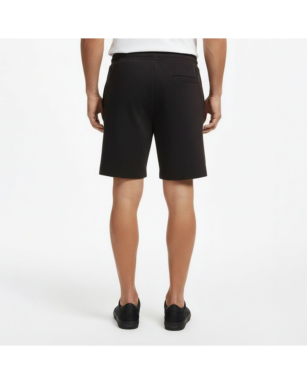 Boss Black Soft Fleece Drawstring Shorts for men