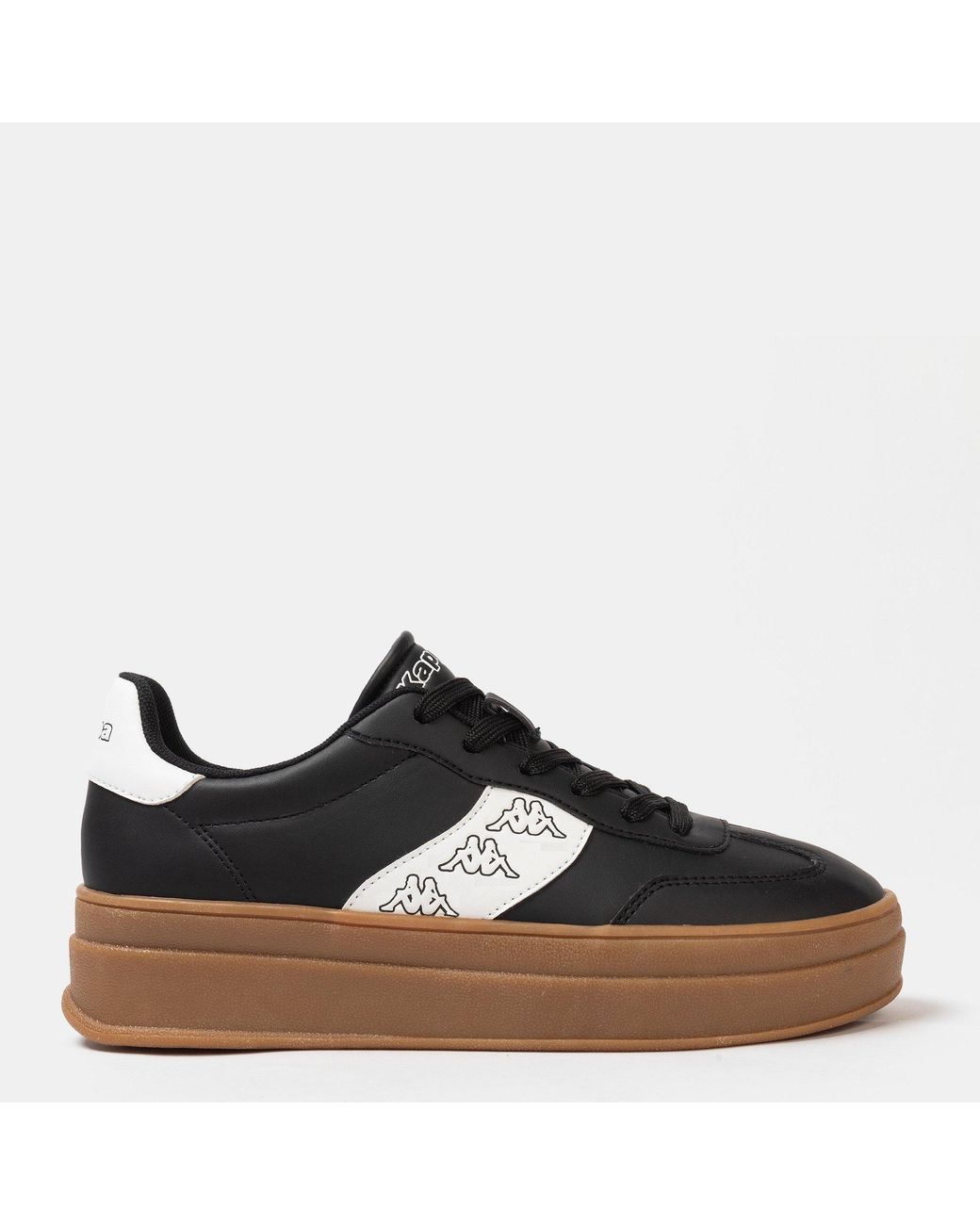 Kappa Black Scafa Platform Ladies Trainers