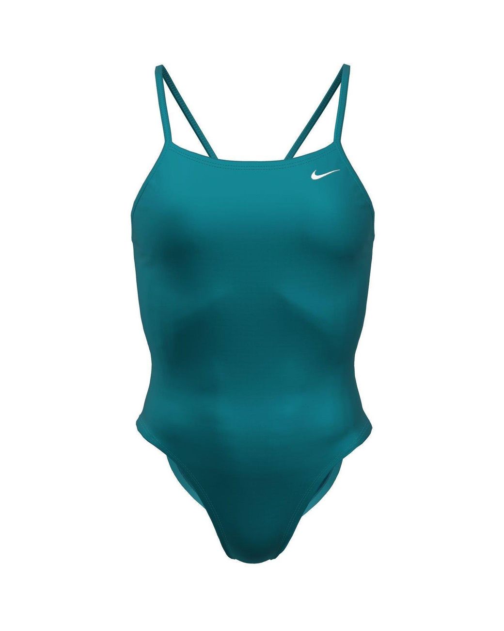 Nike Green Hydrastrong Solid Fastback One Piece